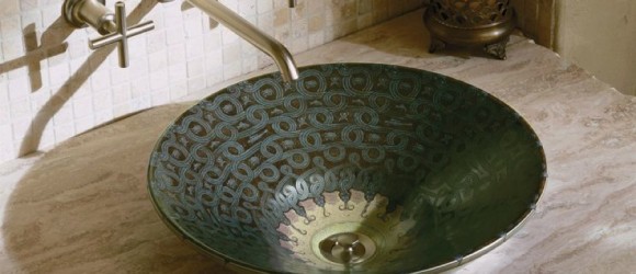 Serpentine Bronze Basin